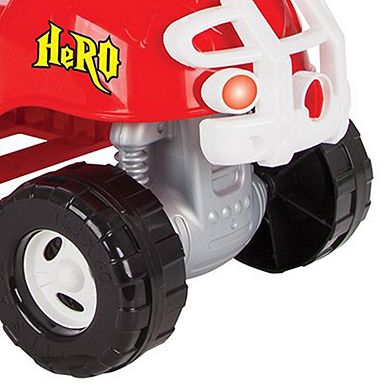 Pilsan Hero Atv Pedalless Ride On Kids Toy W/ Horn For Ages 36 Months & Up, Red