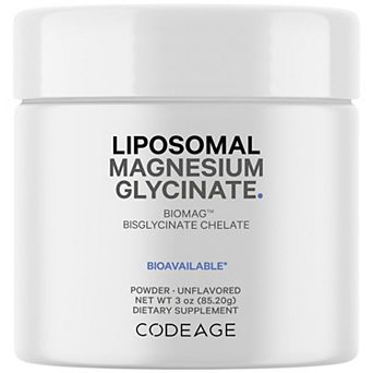 Codeage Magnesium Glycinate Powder Supplement 2-Month Supply 3 oz