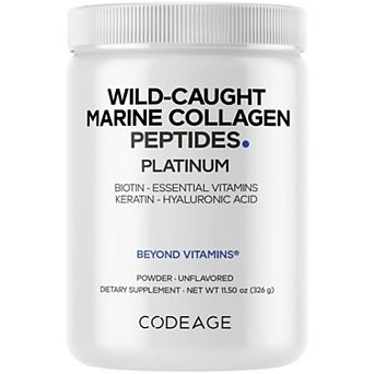 Codeage Platinum Marine Collagen Protein + Vitamins & Biotin Powder 11.50 oz