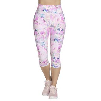 Women's Skechers® Go Walk™ Seascape Floral Capri Leggings