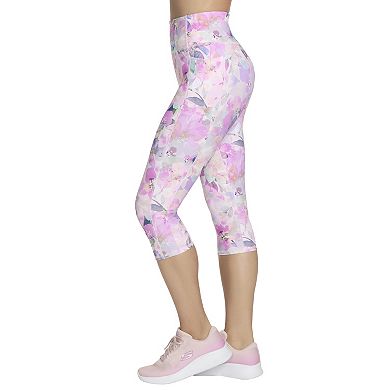 Women's Skechers® Go Walk™ Seascape Floral Capri Leggings