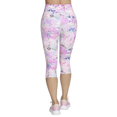 Women's Skechers® Go Walk™ Seascape Floral Capri Leggings
