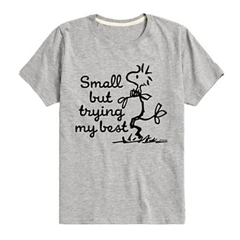 Boys 8-20 Peanuts Woodstock Small But Trying My Best Graphic Tee
