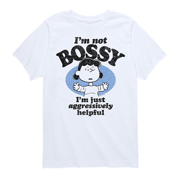 Boys 820 Peanuts Lucy I'm Not Bossy Graphic Tee