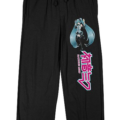 Men's Hatsune Miku Logo Pajama Pants