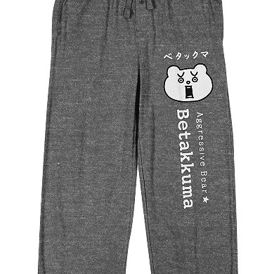 Men's Battle Cats Betakkuma Pajama Pants