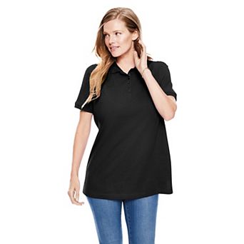 Woman Within Plus Size Perfect Short-Sleeve Polo Shirt