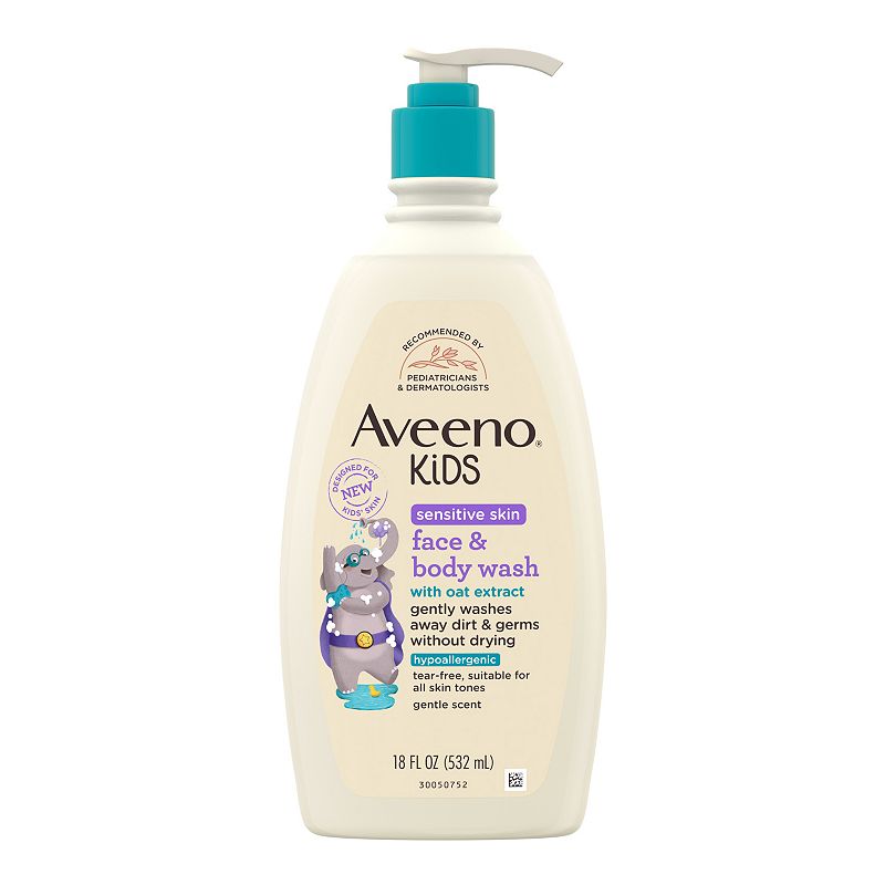 UPC 381372021214 product image for Aveeno Sensitive Skin Face & Body Wash For Kids, None | upcitemdb.com