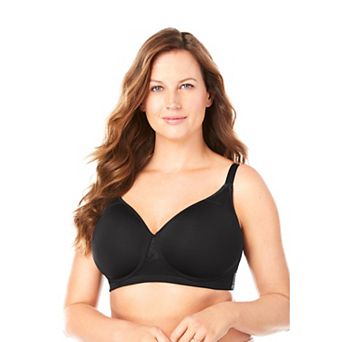 Comfort Choice Women's Plus Size Stay-cool Wireless T-shirt Bra