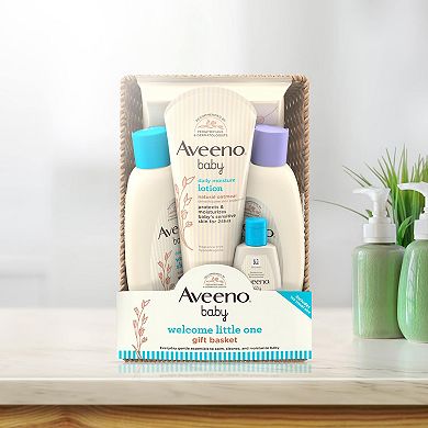 Aveeno 5-Piece Welcome Baby Gift Set for Parents-To-Be