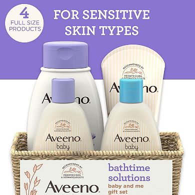 Aveeno Baby Daily Bathtime Solutions Baby & Me Gift Set