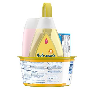 Johnson & Johnson 4-Piece Baby Bath & Skin First Touch Gift Set