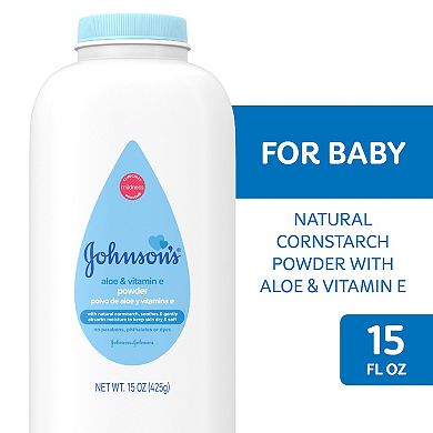 Johnson's® Aloe & Vitamin E Powder
