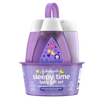 Johnson & Johnson 4 pc Sleepy Time Relaxing Baby Bedtime Gift Set