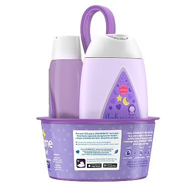 Johnson & Johnson 4-Piece Sleepy Time Relaxing Baby Bedtime Gift Set