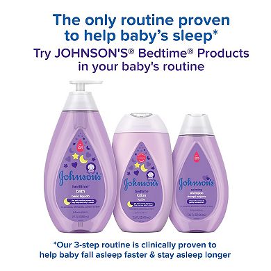 Johnson & Johnson 4-Piece Sleepy Time Relaxing Baby Bedtime Gift Set