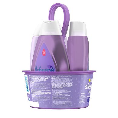 Johnson & Johnson 4-Piece Sleepy Time Relaxing Baby Bedtime Gift Set