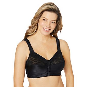 Comfort Choice Women's Plus Size Easy Enhancer Front Close Wireless Posture Bra