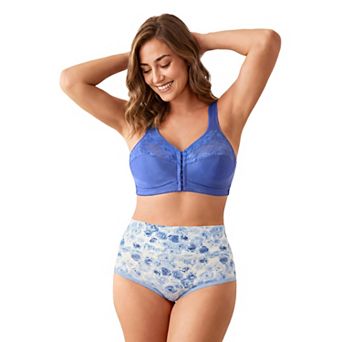 Comfort Choice Women's Plus Size Easy Enhancer Front Close Wireless Posture Bra