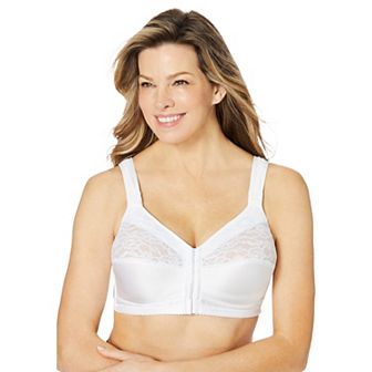 Comfort Choice Women's Plus Size Easy Enhancer Front Close Wireless Posture Bra