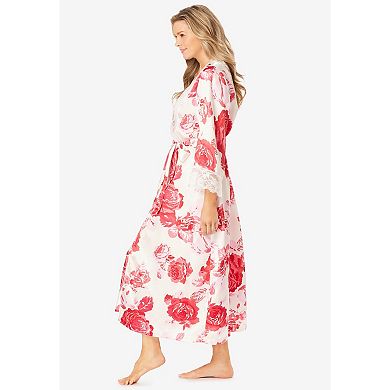 Amoureuse Plus Size The Luxe Satin Long Peignoir Set