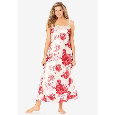 Amoureuse Plus Size The Luxe Satin Long Peignoir Set