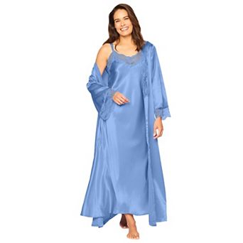 Amoureuse Plus Size The Luxe Satin Long Peignoir Set