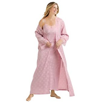 Amoureuse Plus Size The Luxe Satin Long Peignoir Set