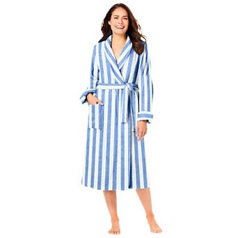 Dreams & Co. Plus Size Short Terry Robe
