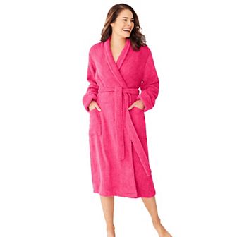 Dreams & Co. Plus Size Short Terry Robe