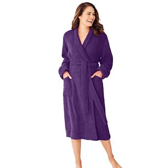 Dreams & Co. Plus Size Short Terry Robe