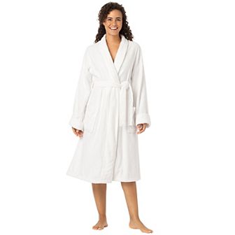 Dreams & Co. Plus Size Short Terry Robe