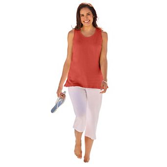 Woman Within Plus Size Perfect Scoopneck Tank