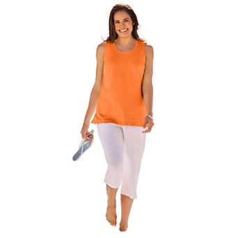 Woman Within Plus Size Perfect Scoopneck Tank