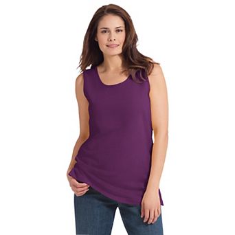 Woman Within Plus Size Perfect Scoopneck Tank