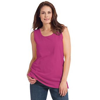 Woman Within Plus Size Perfect Scoopneck Tank