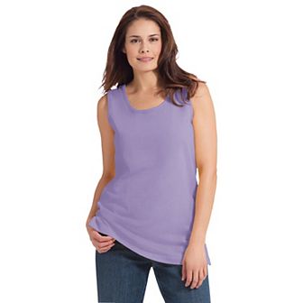 Woman Within Plus Size Perfect Scoopneck Tank