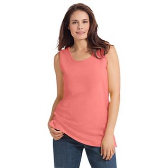 Woman Within Plus Size Perfect Scoopneck Tank