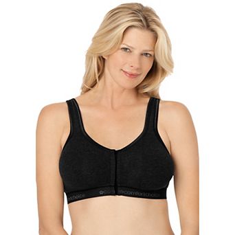 Comfort Choice Women's Plus Size Wireless Front-Close Lounge Bra