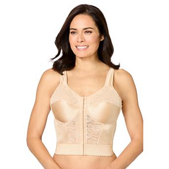 Comfort Choice Women's Plus Size Easy Enhancer Wireless Longline Posture Bra