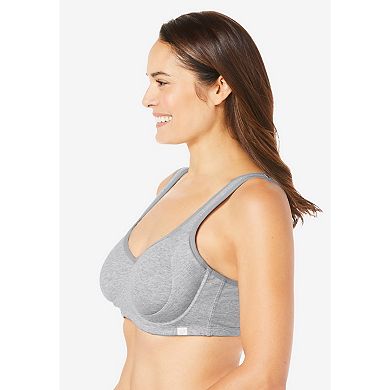 Comfort Choice Women's Plus Size Out Wire Bra