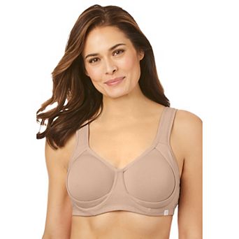 Comfort Choice Women's Plus Size Out Wire Bra