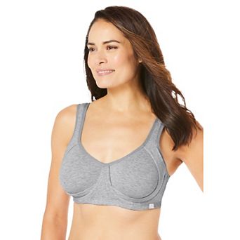 Comfort Choice Women's Plus Size Out Wire Bra