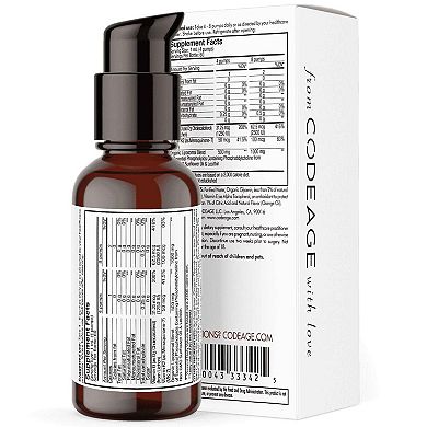 Codeage Liposomal Vitamin D3 + K2 Liquid Drops Supplement 2 fl oz