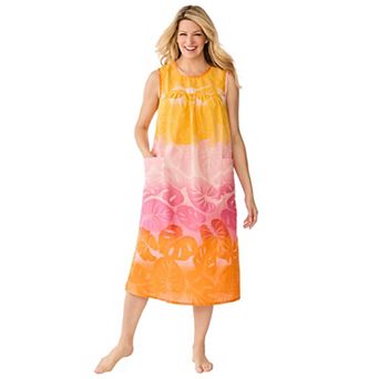 Only Necessities Plus Size Sleeveless Print Lounger