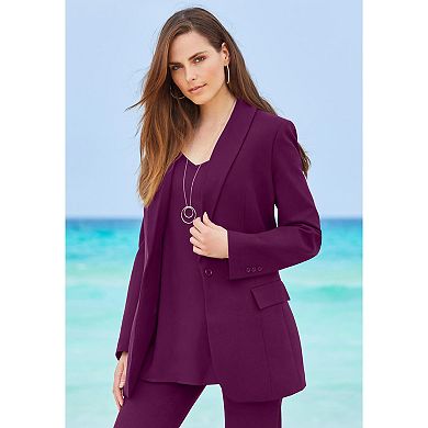 Roaman's Women's Plus Size Bendover Blazer