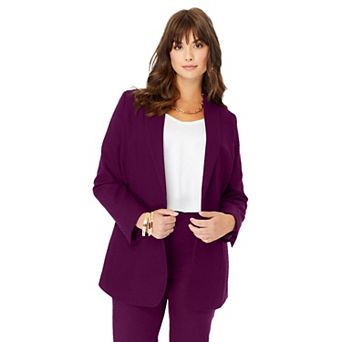 Roaman's Women's Plus Size Plus Size Bendover Blazer