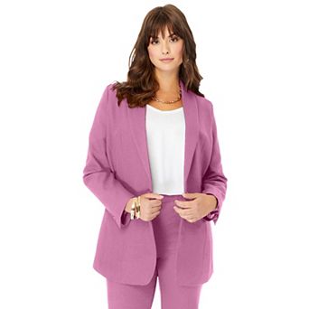 Roaman's Women's Plus Size Plus Size Bendover Blazer