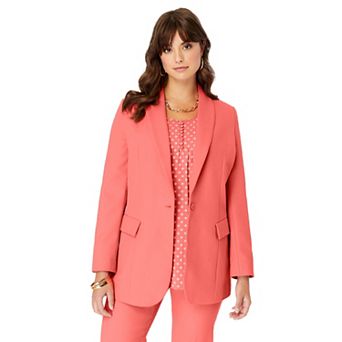 Roaman's Women's Plus Size Plus Size Bendover Blazer