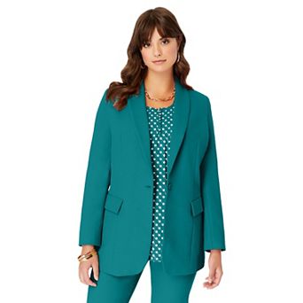 Roaman's Women's Plus Size Plus Size Bendover Blazer